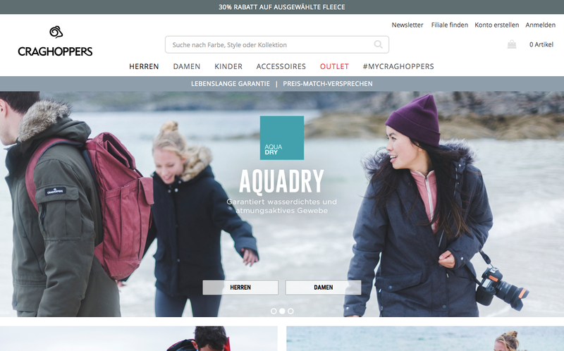 Craghoppers Screenshot