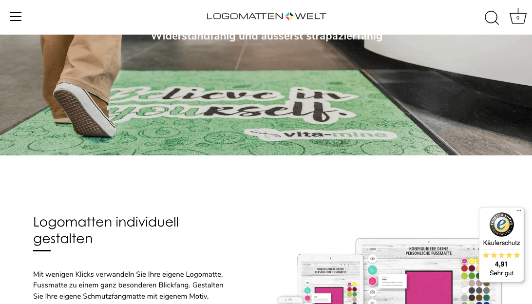 Logomatten Welt Screenshot