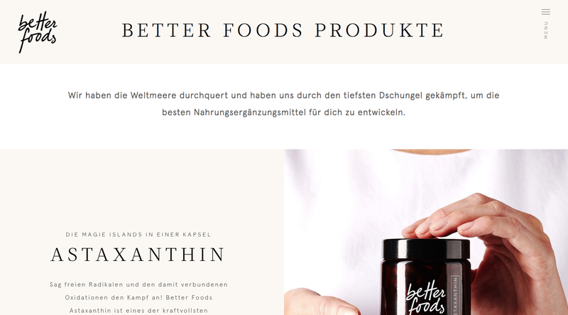 betterfoods Screenshot