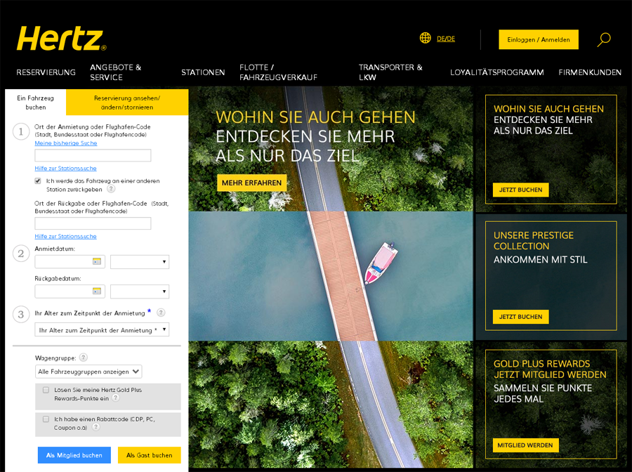 Hertz Screenshot