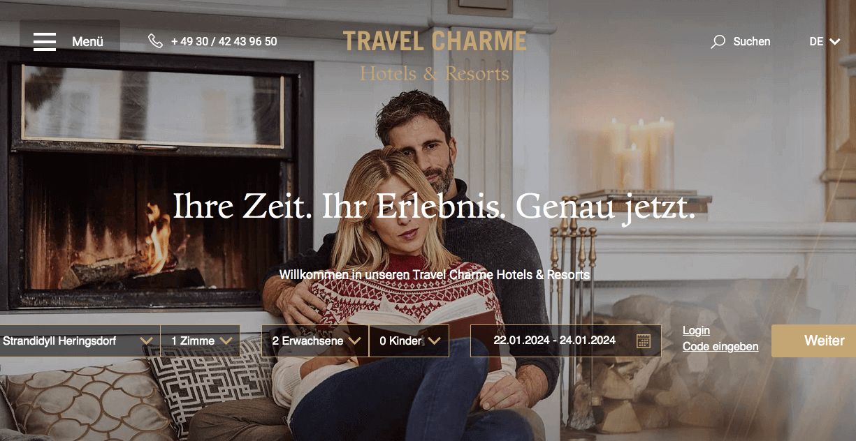 Travel Charme Hotels Screenshot