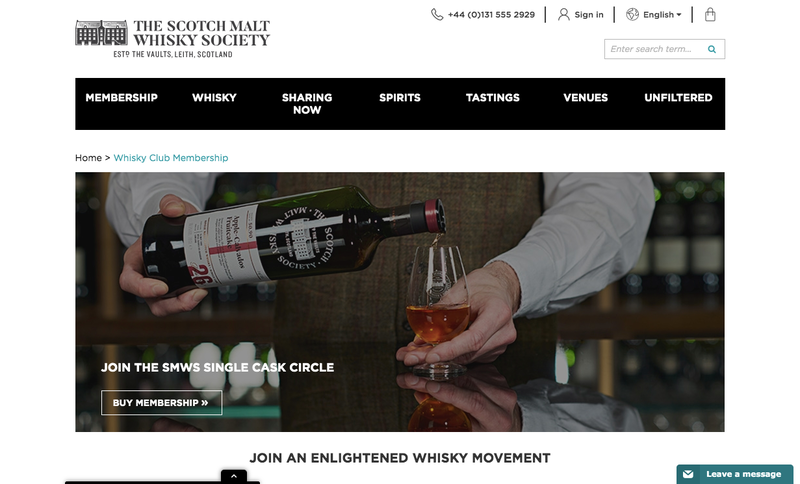 SMWS Mitgliedschaft Screenshot