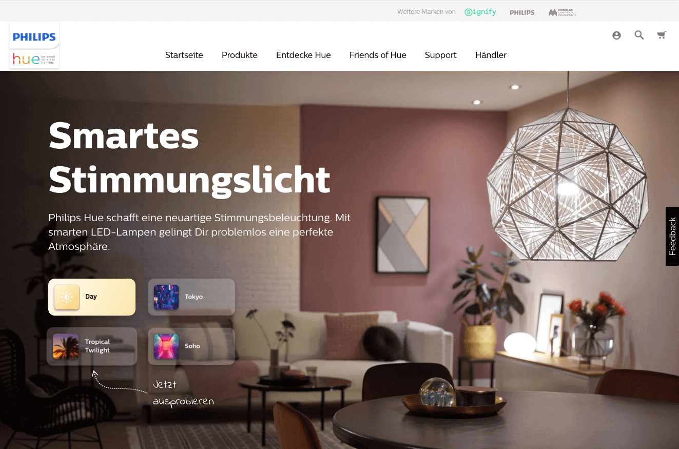 Philips Hue Screenshot