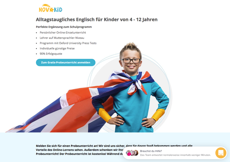 NovaKid Onlineschule Screenshot