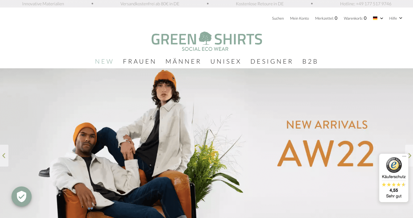 GREEN SHIRTS Screenshot