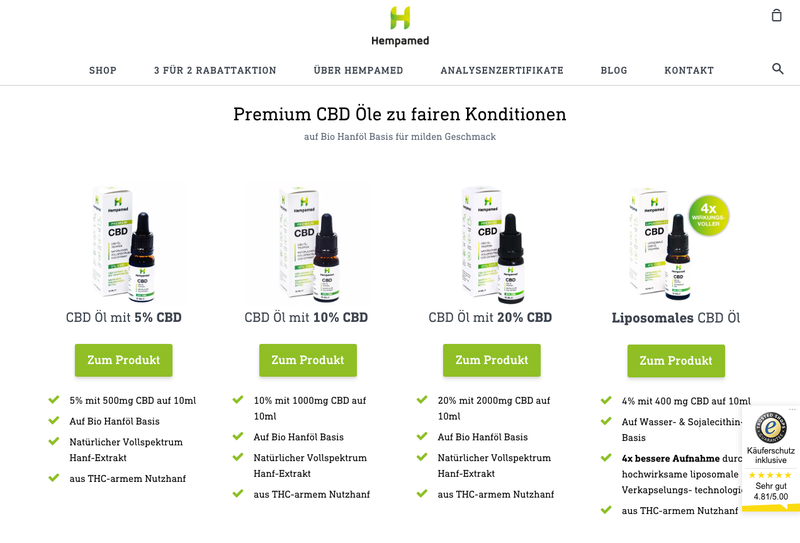 Hempamed CBD Öl Screenshot