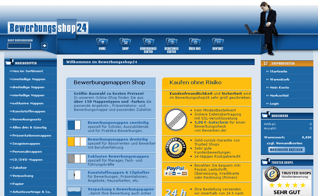 Bewerbungsshop24 Screenshot