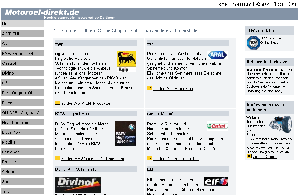 Motoröl-direkt Screenshot