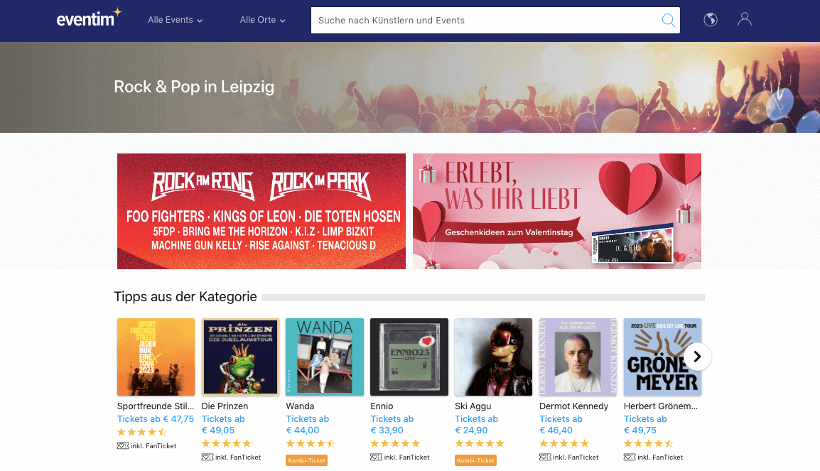eventim Screenshot