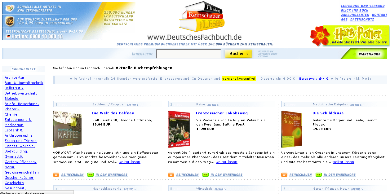 DeutschesFachbuch.de Screenshot