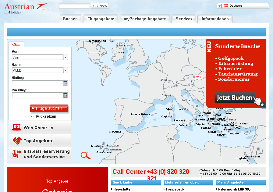 Austrian myHoliday Screenshot
