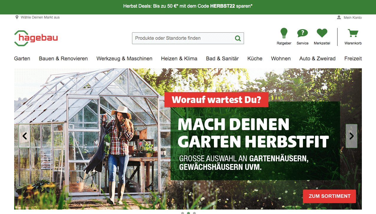 hagebau.de Screenshot