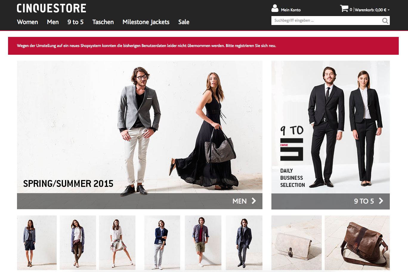 Cinque Store Screenshot