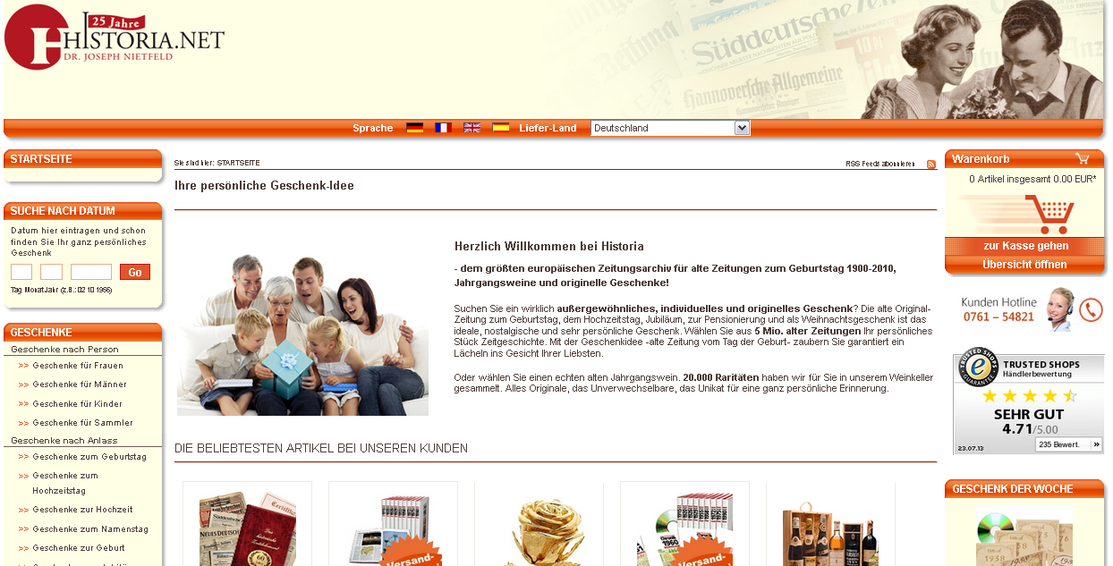 Historia.net Screenshot