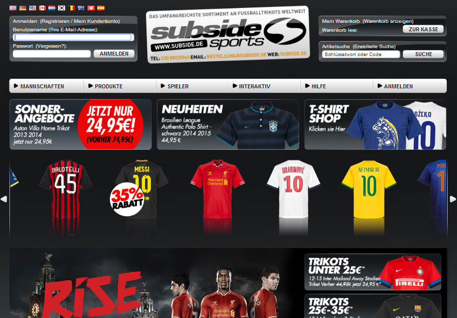 Subsidesports Screenshot