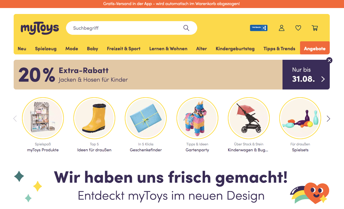 myToys.de Screenshot