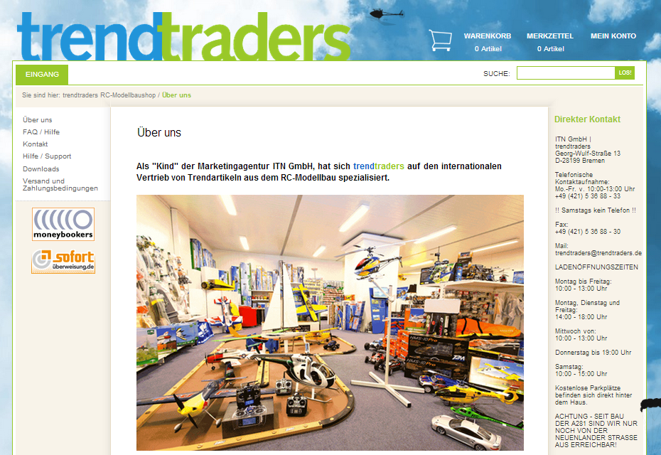 trendtraders.de Screenshot