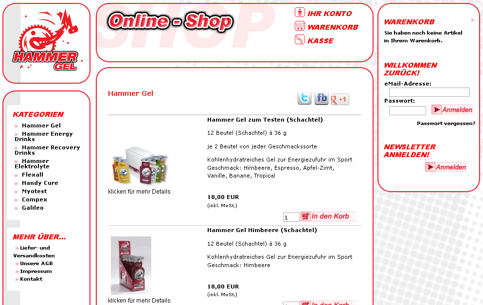 hammergel.de Screenshot