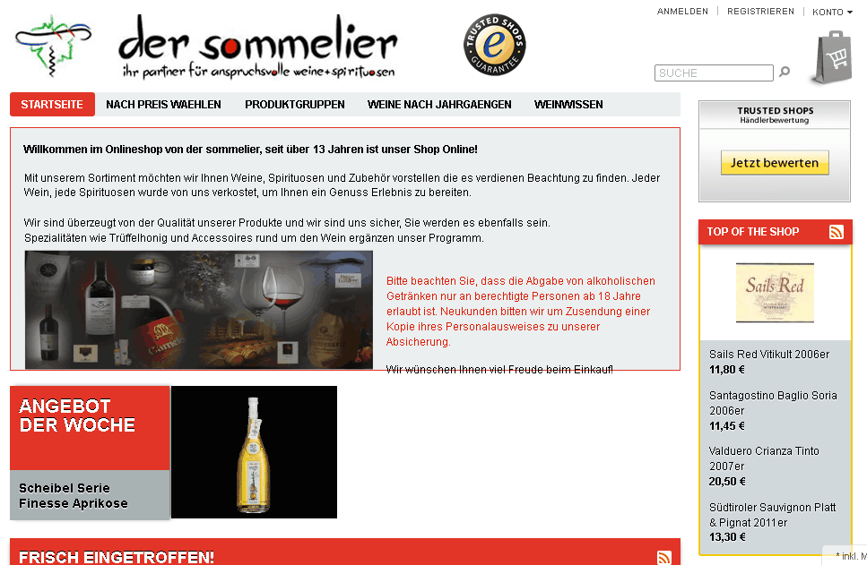 der-sommelier.com Screenshot
