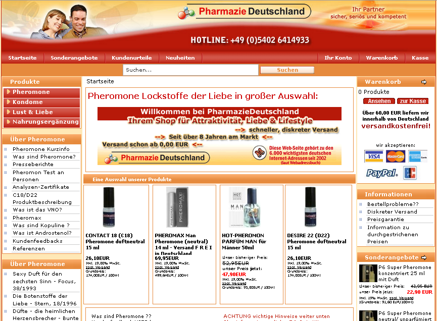 PharmazieDeutschland.com Screenshot