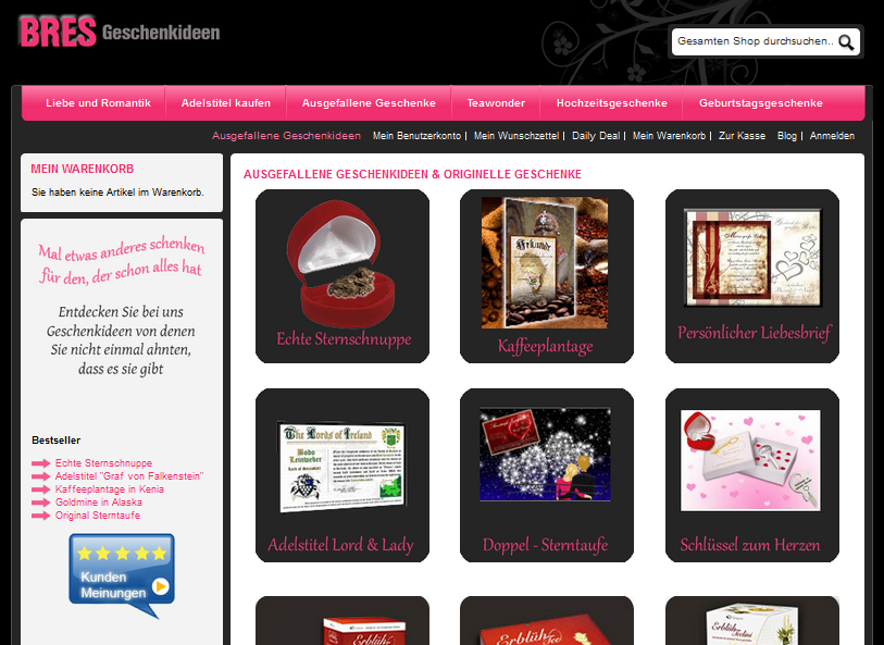 Geschenkideen von BRES Screenshot