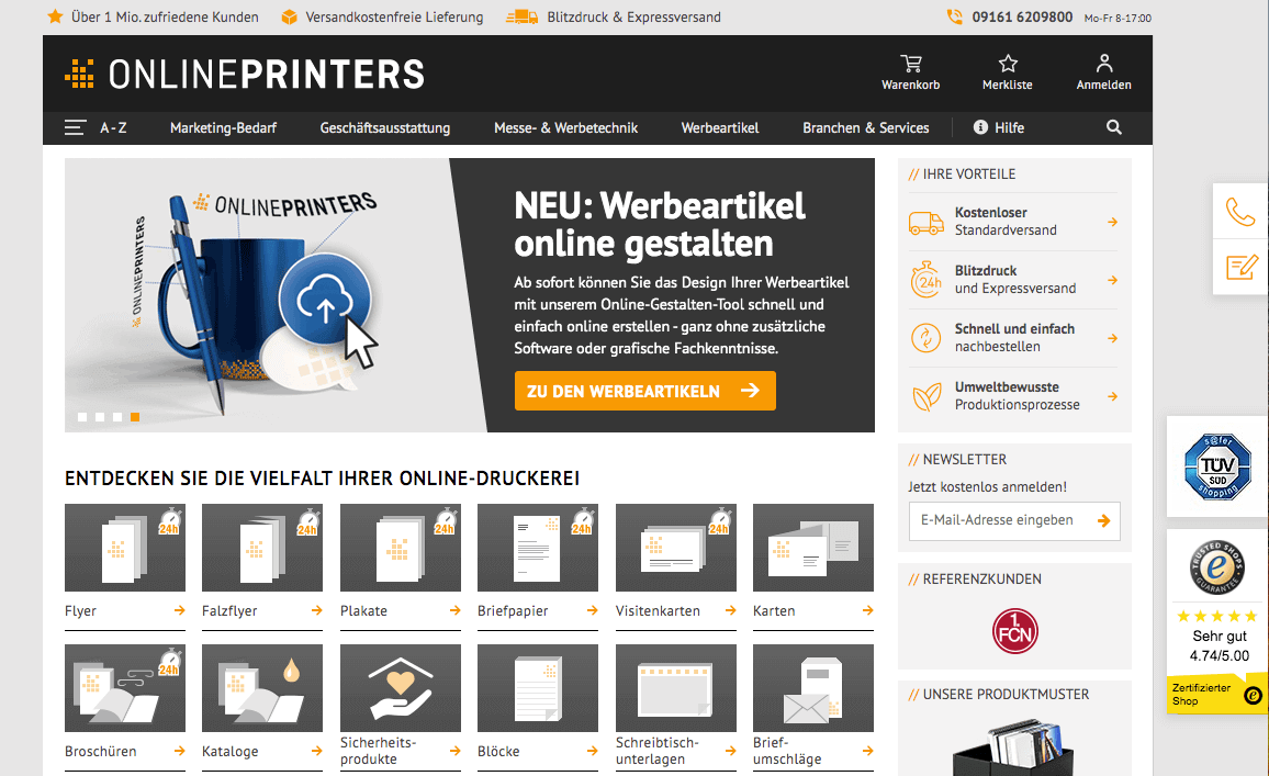 ONLINEPRINTERS Screenshot