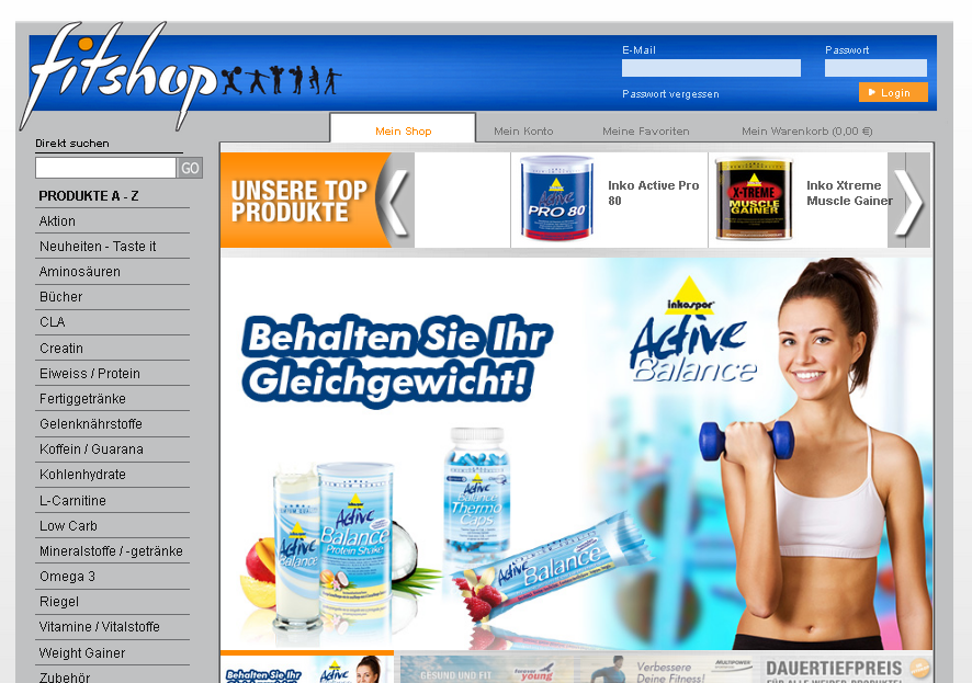 fitshop.de Screenshot
