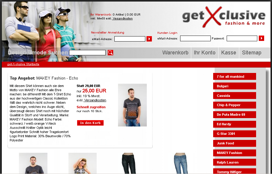 get- X- clusive Screenshot