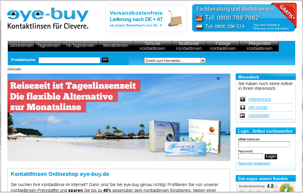 eye-buy.de Screenshot