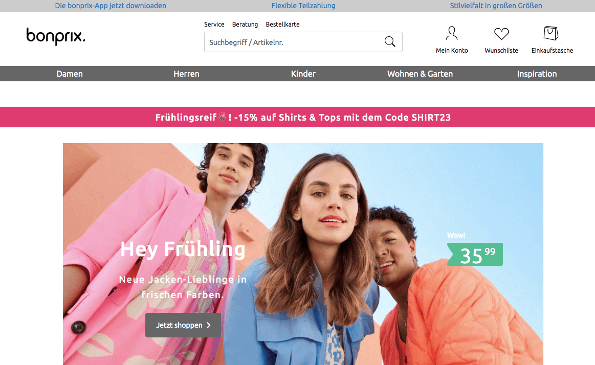 bonprix AT Screenshot