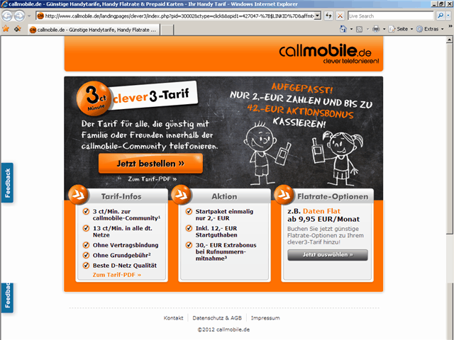 Callmobile Screenshot