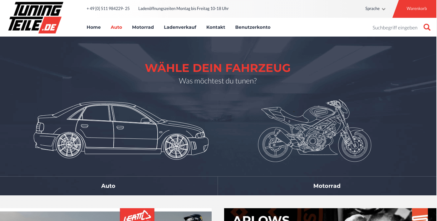 Tuningteile.de Screenshot