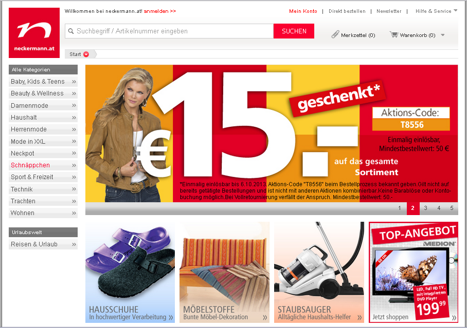 Neckermann AT Screenshot