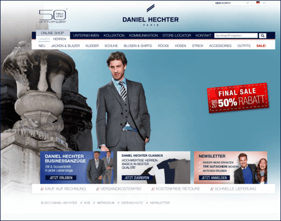 danielhechtershop.de Screenshot