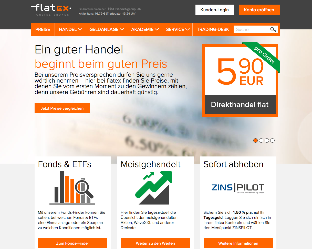 Flatex Screenshot