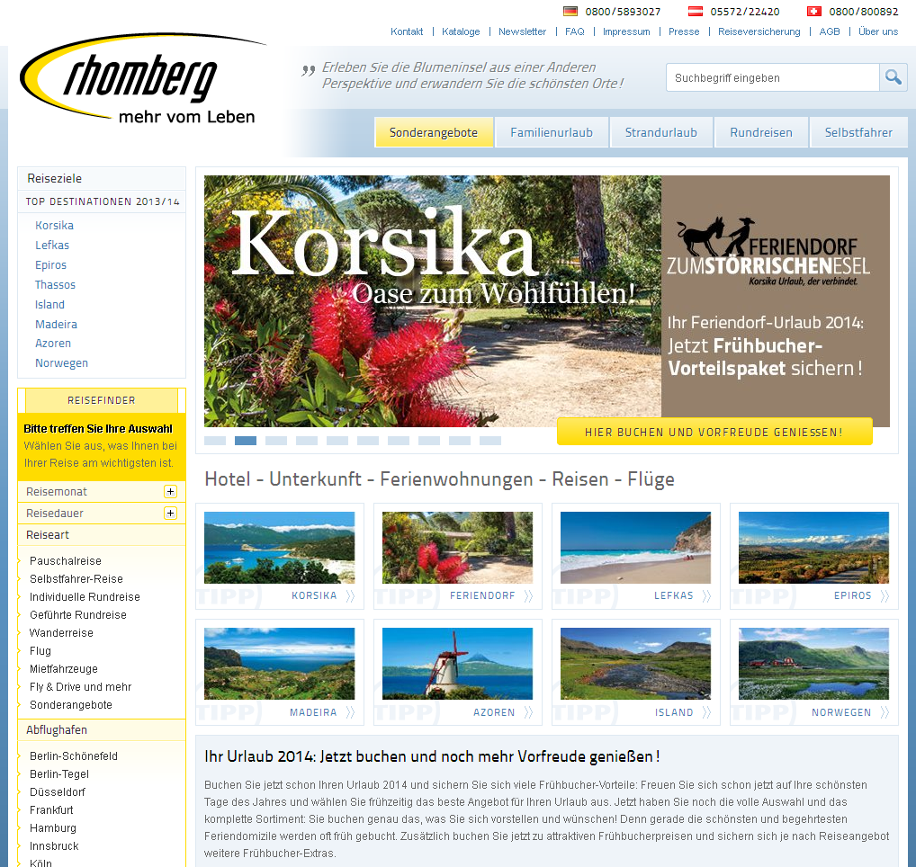 Rhomberg Reisen Screenshot
