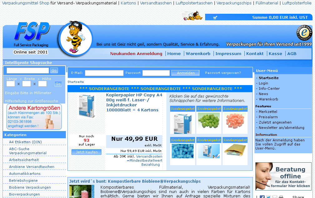 fsp-online.com Screenshot