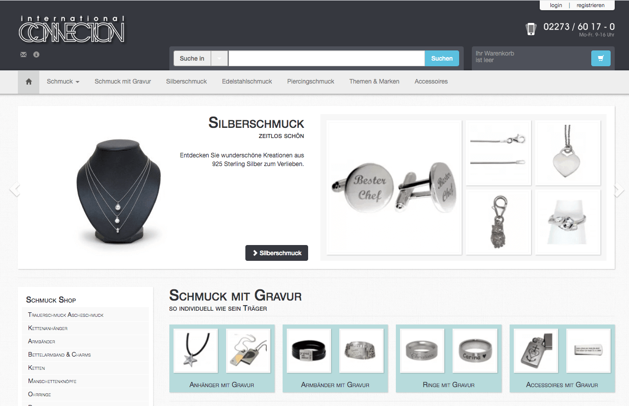 Silberschmuck.de Screenshot