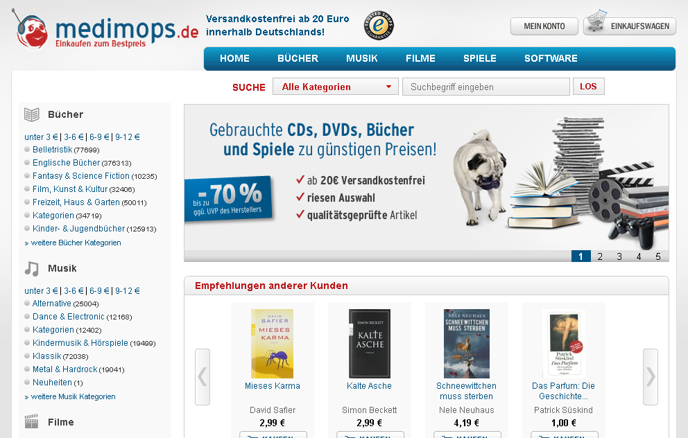 Medimops Screenshot