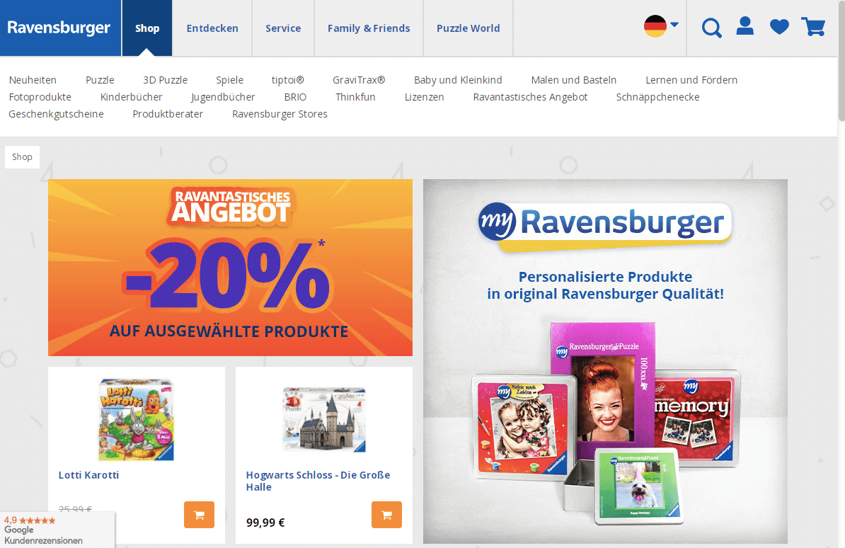 Ravensburger Screenshot