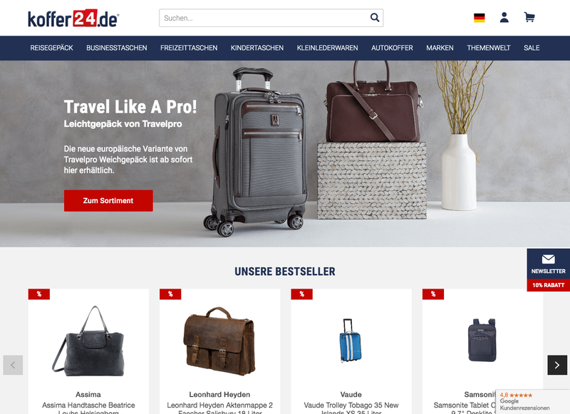 koffer24.de Screenshot