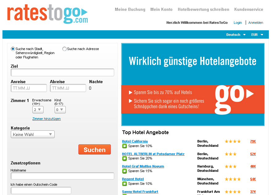 Rates to Go Screenshot