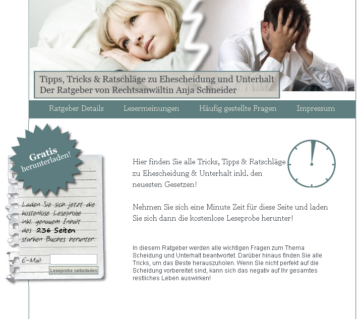 Scheidung-Unterhalt-Ratgeber.de Screenshot