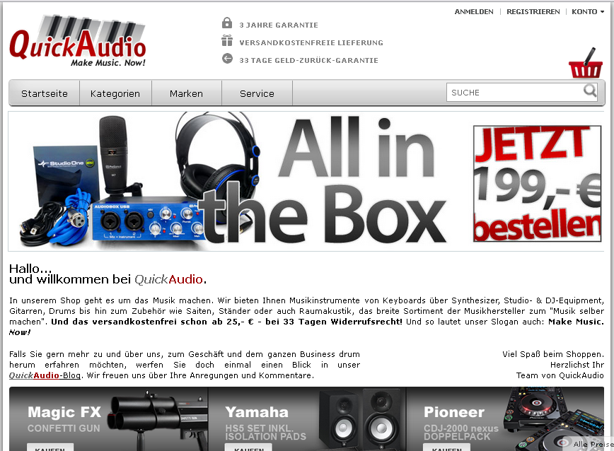 QuickAudio Screenshot