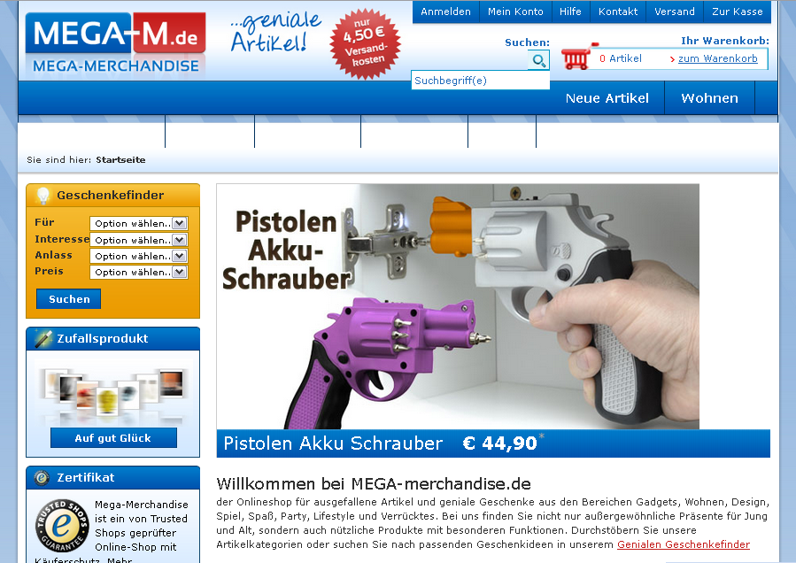 Mega-Merchandise Screenshot