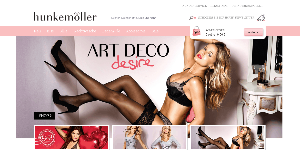 Hunkemöller Screenshot