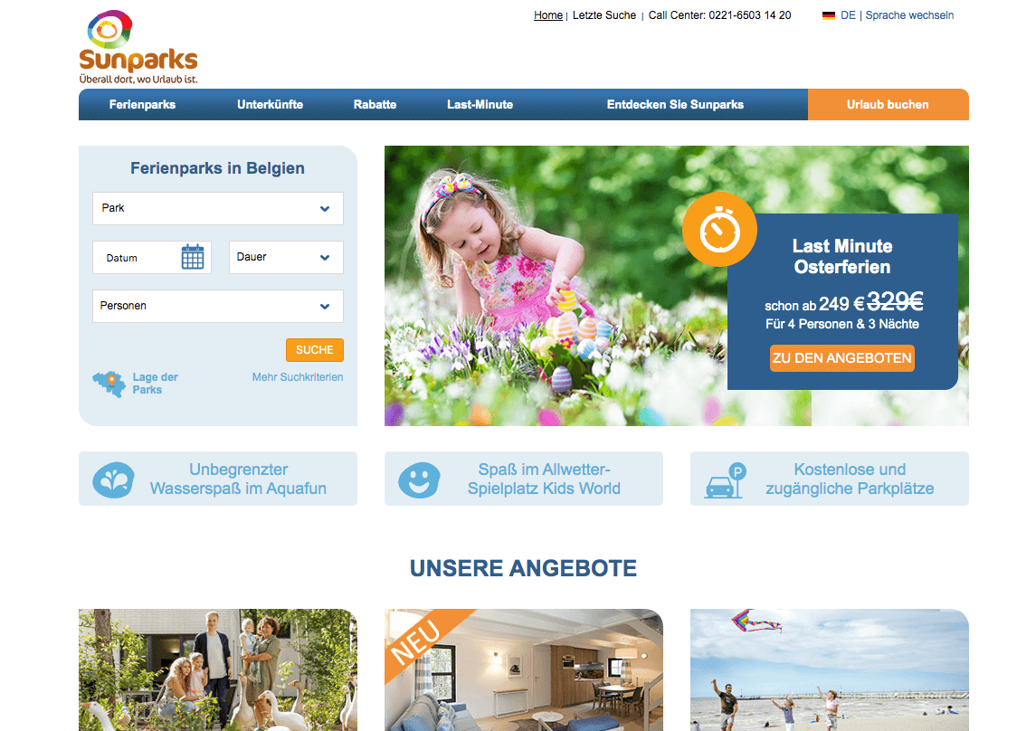 Sunparks Screenshot