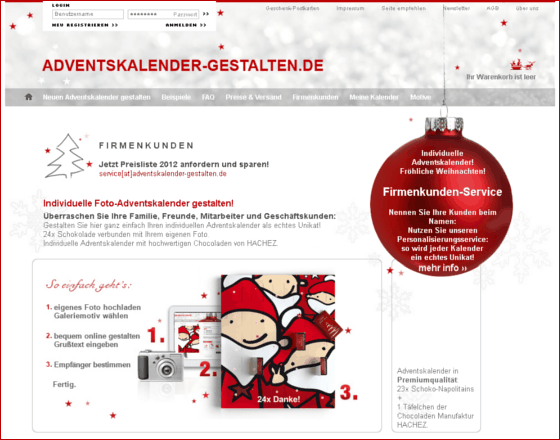 adventskalender-gestalten.de Screenshot