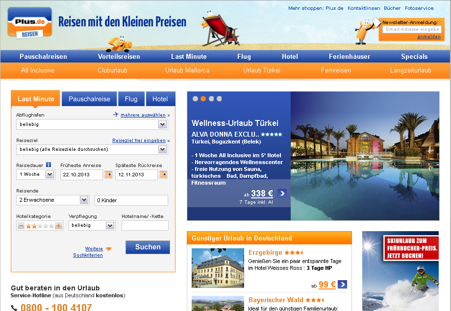 Plus Reisewelt Screenshot