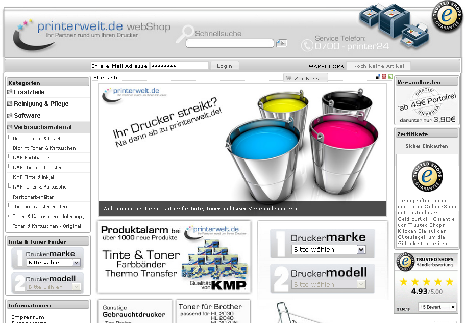printerwelt.de Screenshot